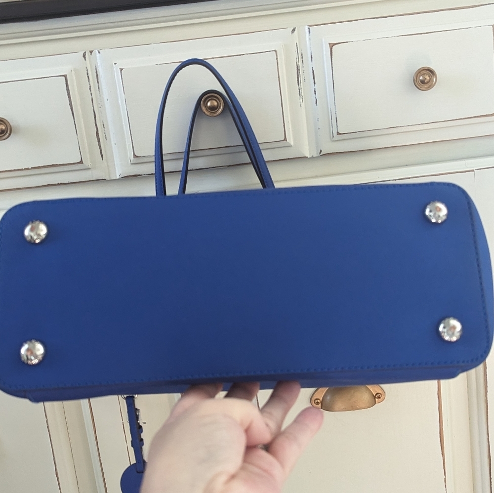 MICHAEL KORS Jet Set Saffiano Leather Royal Blue Tote LARGE - Picture 6 of 15